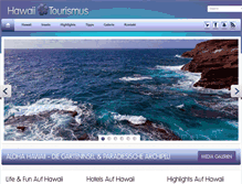 Tablet Screenshot of hawaii-tourismus.com